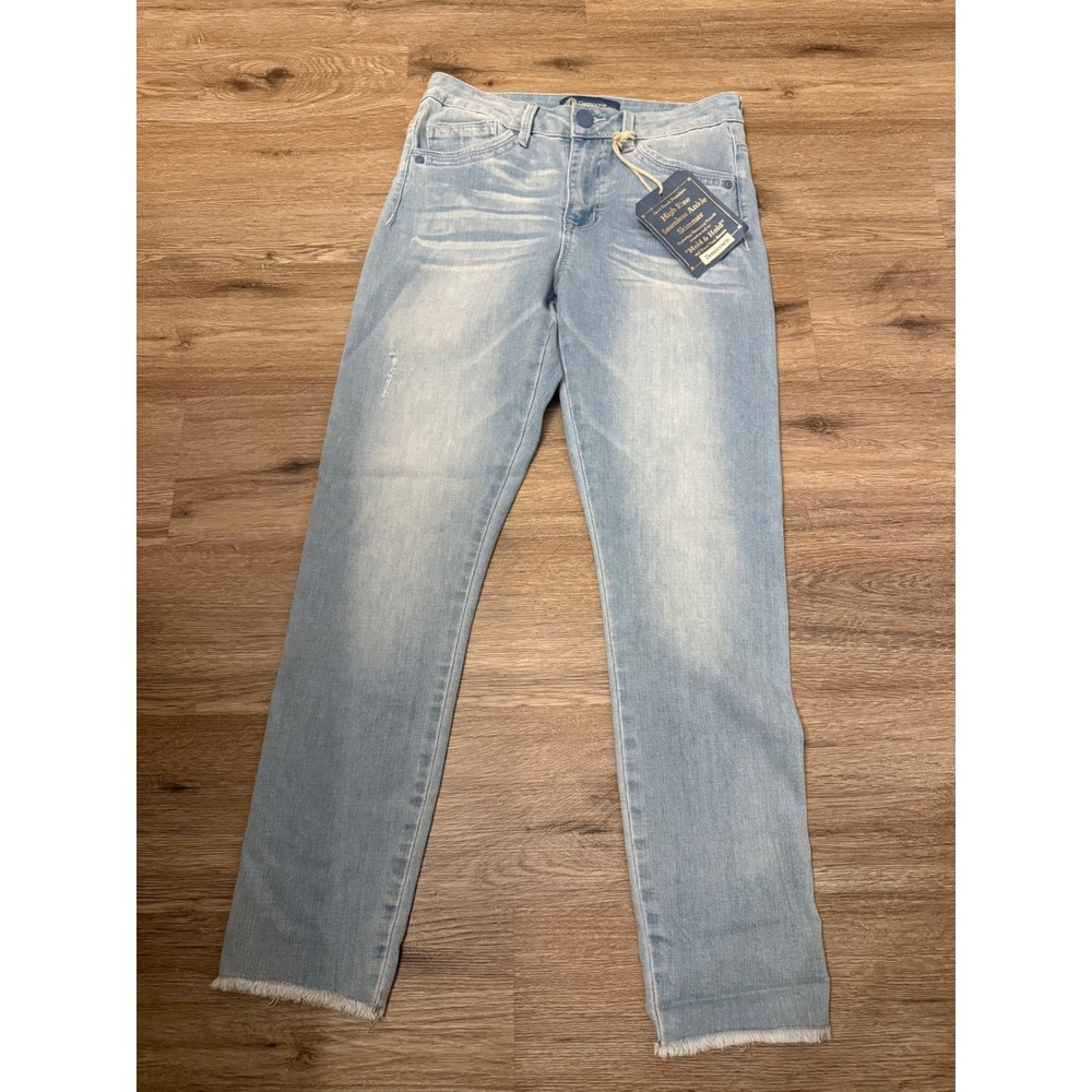 Democracy Womens High Rise Seamless Ankle Skimmer Jeans Light Wash Size 4 NWT